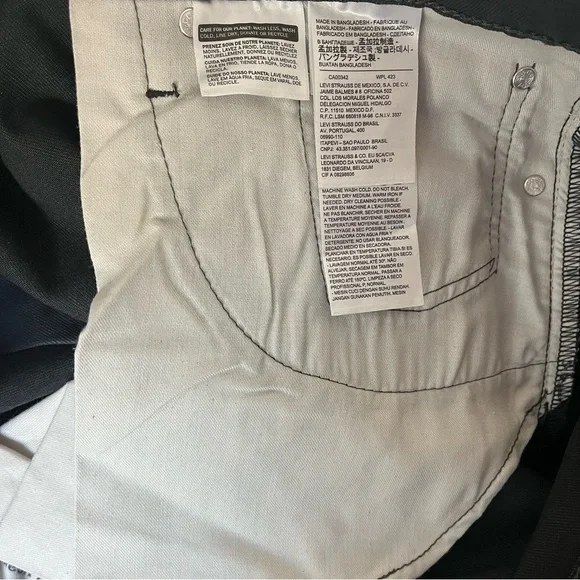 LEVIS Men's sz 60 x 32 541 Dark Gray Zipper Fly Jeans Denim - Picture 9 of 16